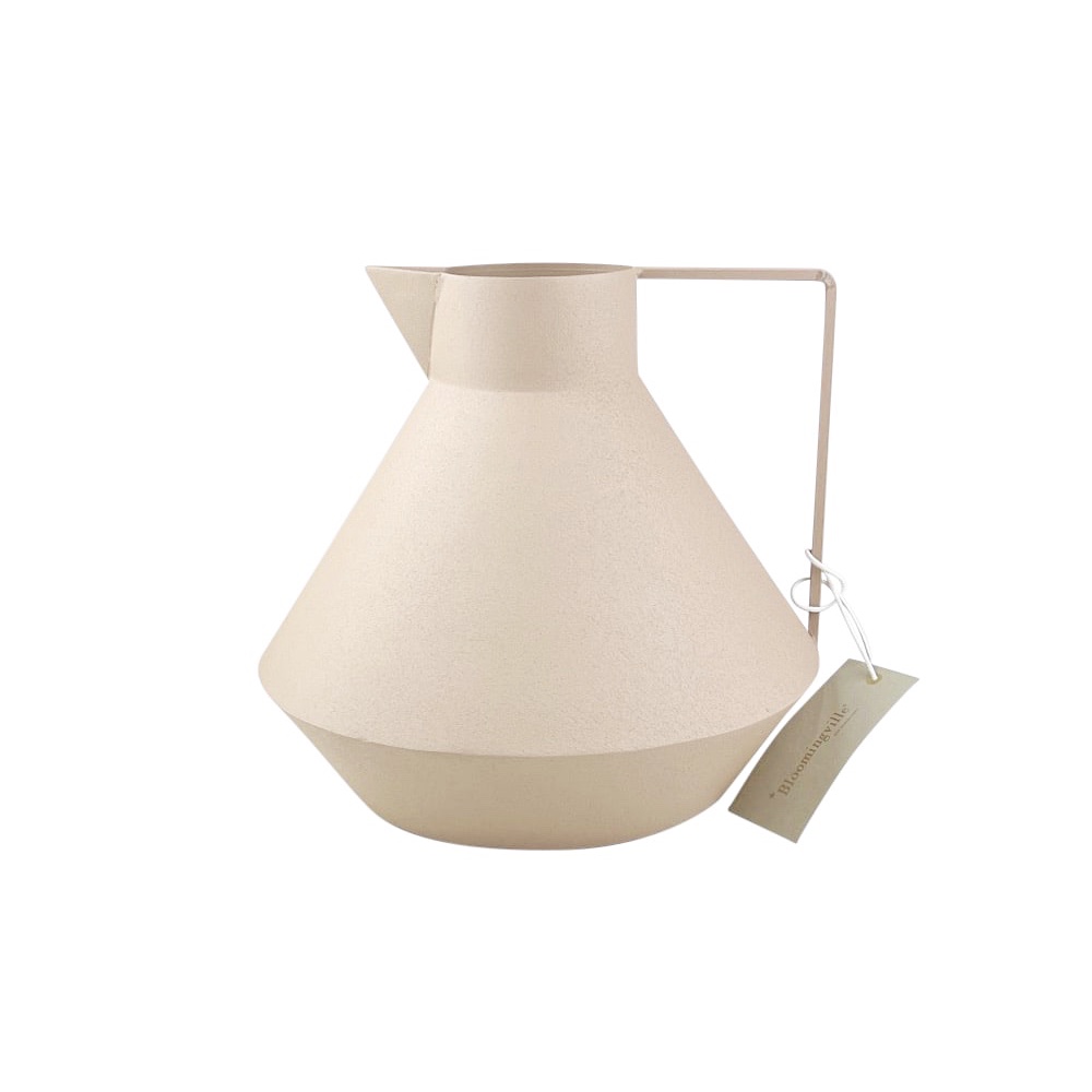 Gießkanne Venny Aluminium beschichtet Ø 23 x H 22 cm naturfarben