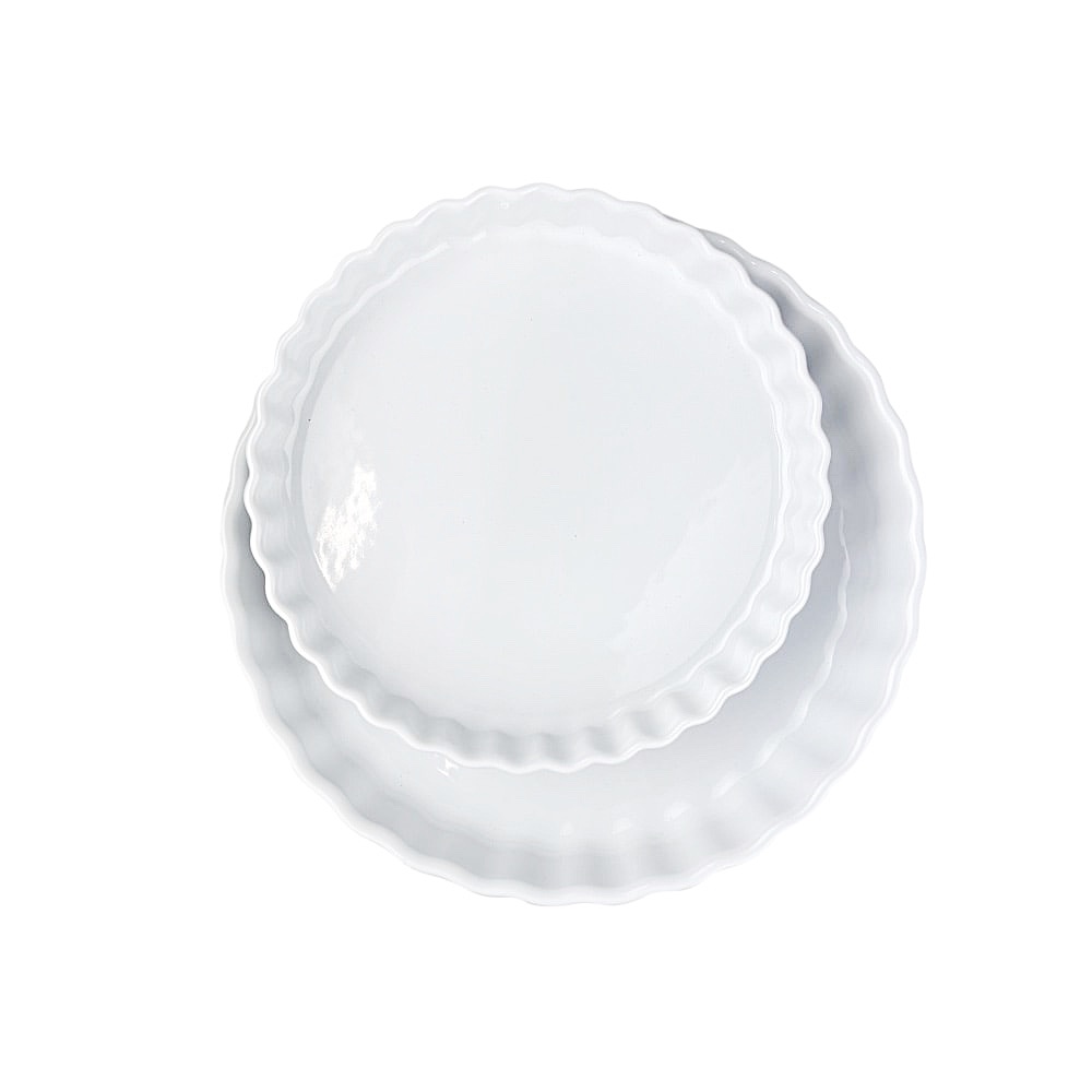 Backformen-Set Aroma Porzellan Weiß 2-teilig