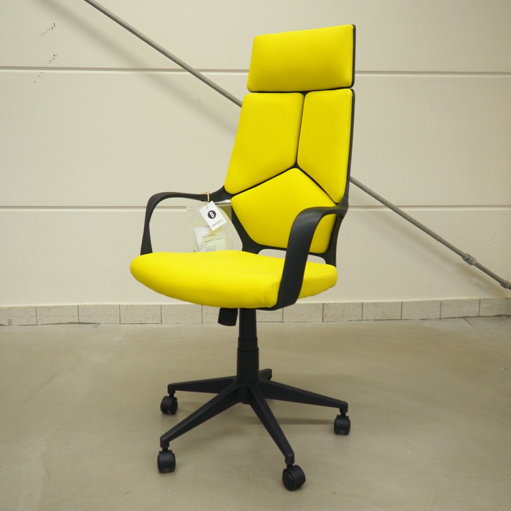 Bürostuhl Frame höhenverstellbar Wippfunktion modern gelb