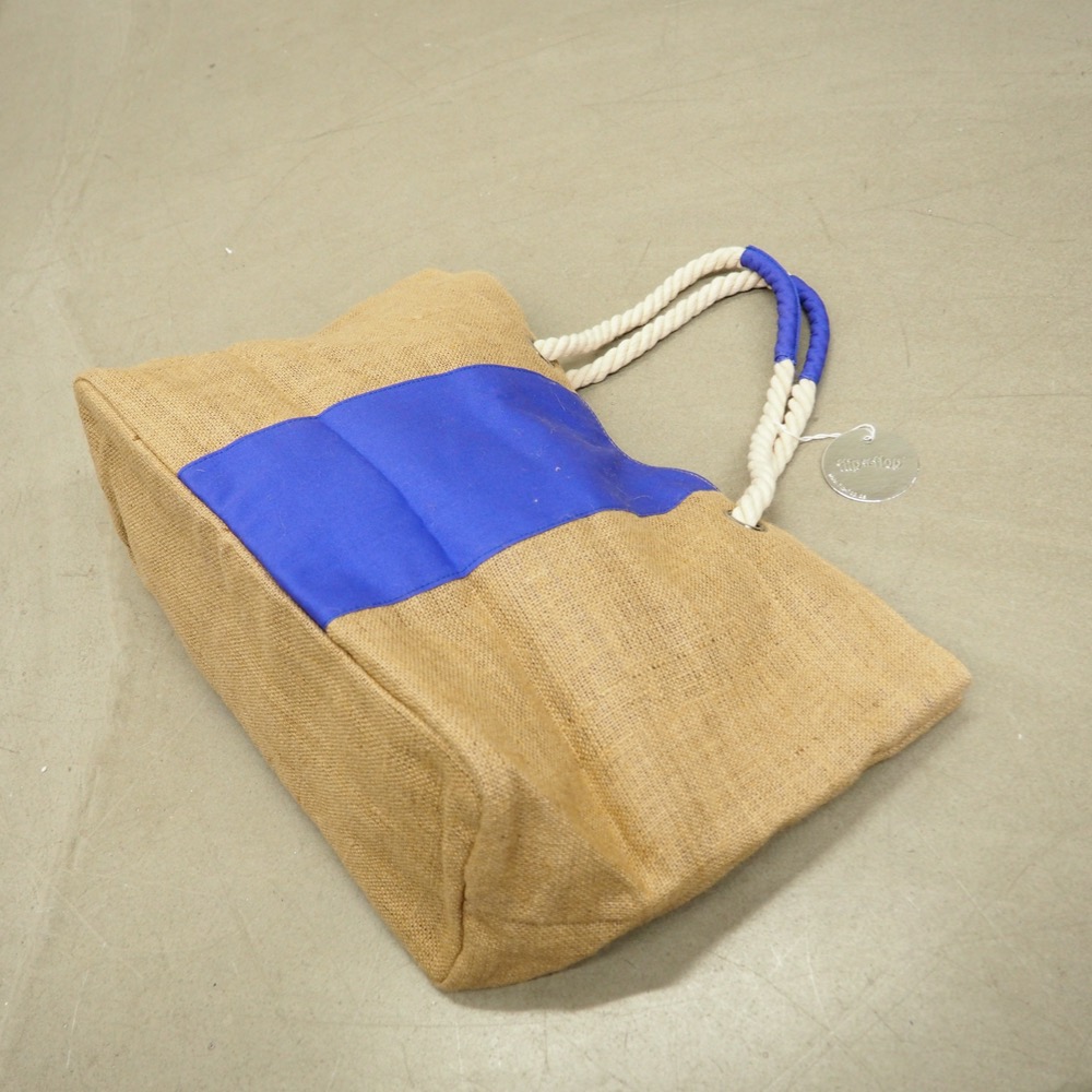 Tragetasche Deck Jute Natur/lila B 54,5cm H 31cm