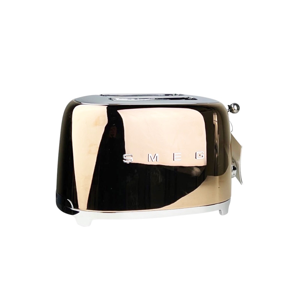 2-Schlitz-Toaster 50's Retro Style Roségold Edelstahl