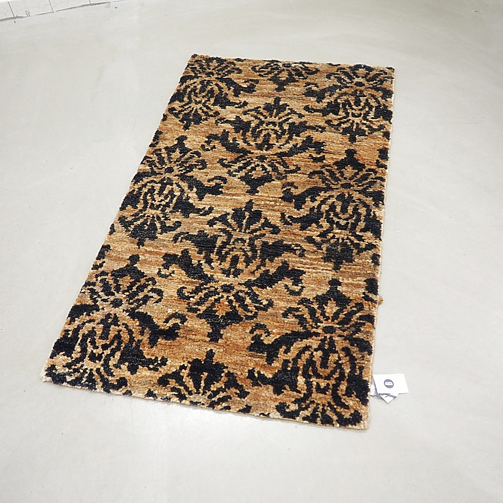 Teppich Jute ca. 90x160 cm 100% Jute Ornamentprint