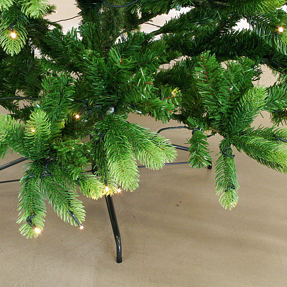 LED-Tannenbaum täuschend echt Kunststoff Metall LED groß ca. H236 cm
