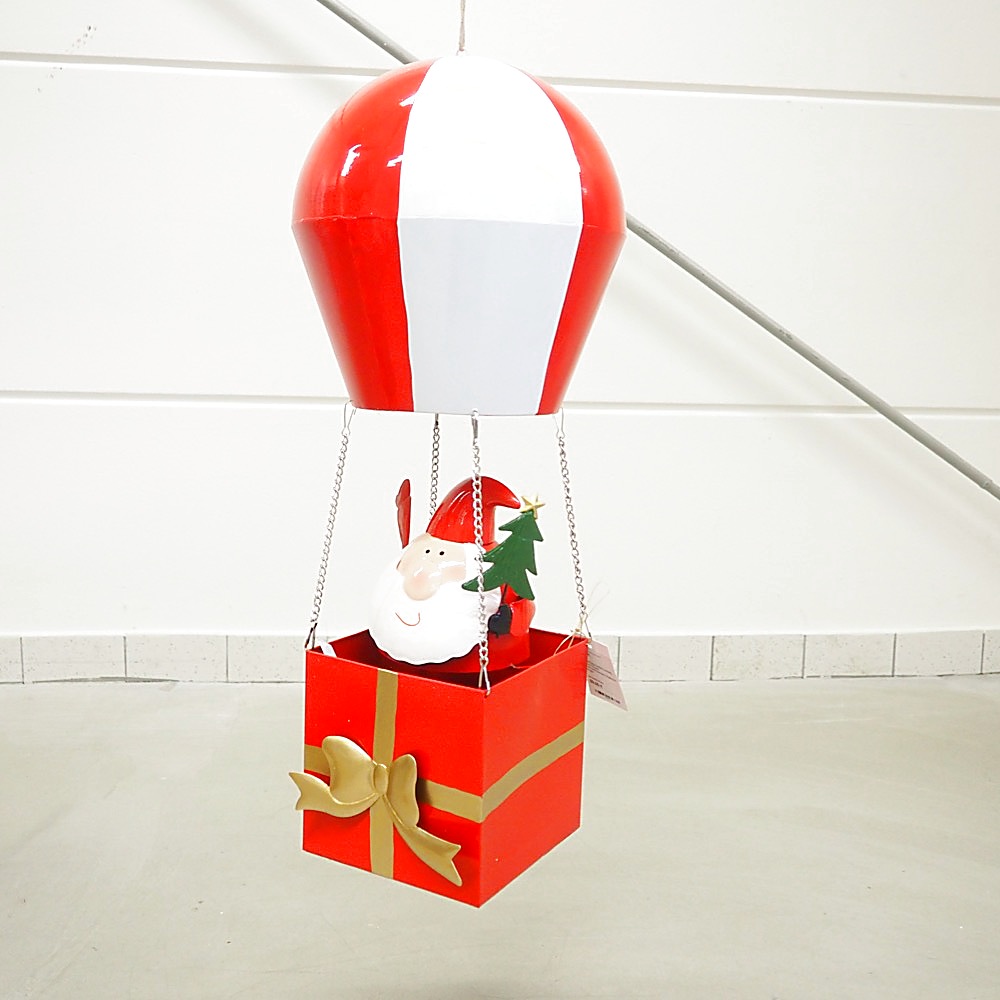 Deko-Objekt Weihnachtsmann Balloon H78cm