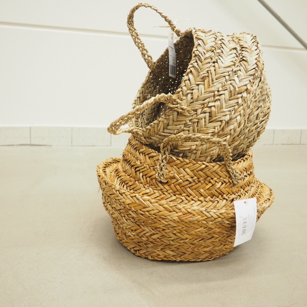 Aufbewahrungskörbe-Set Miriam 2-tlg. Seegras Korb-Set Natur