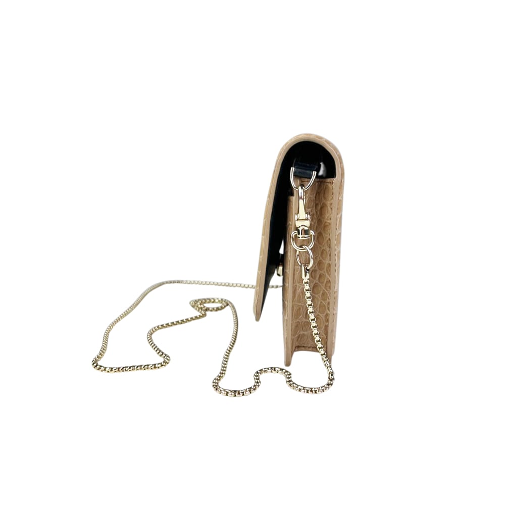 Leder-Geldbörse On Chain Kette Reed Green