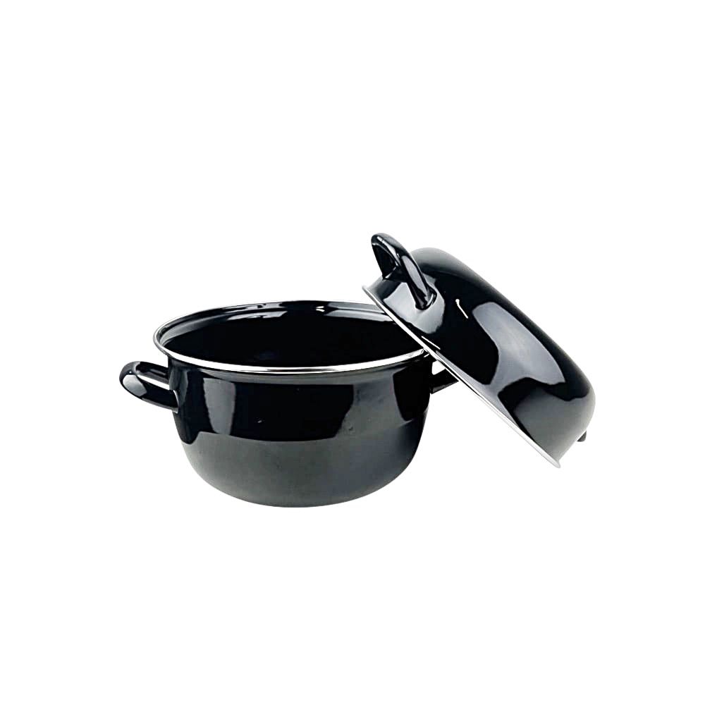 Muscheltopf Lilly 5 Liter Edelstahl Schwarz