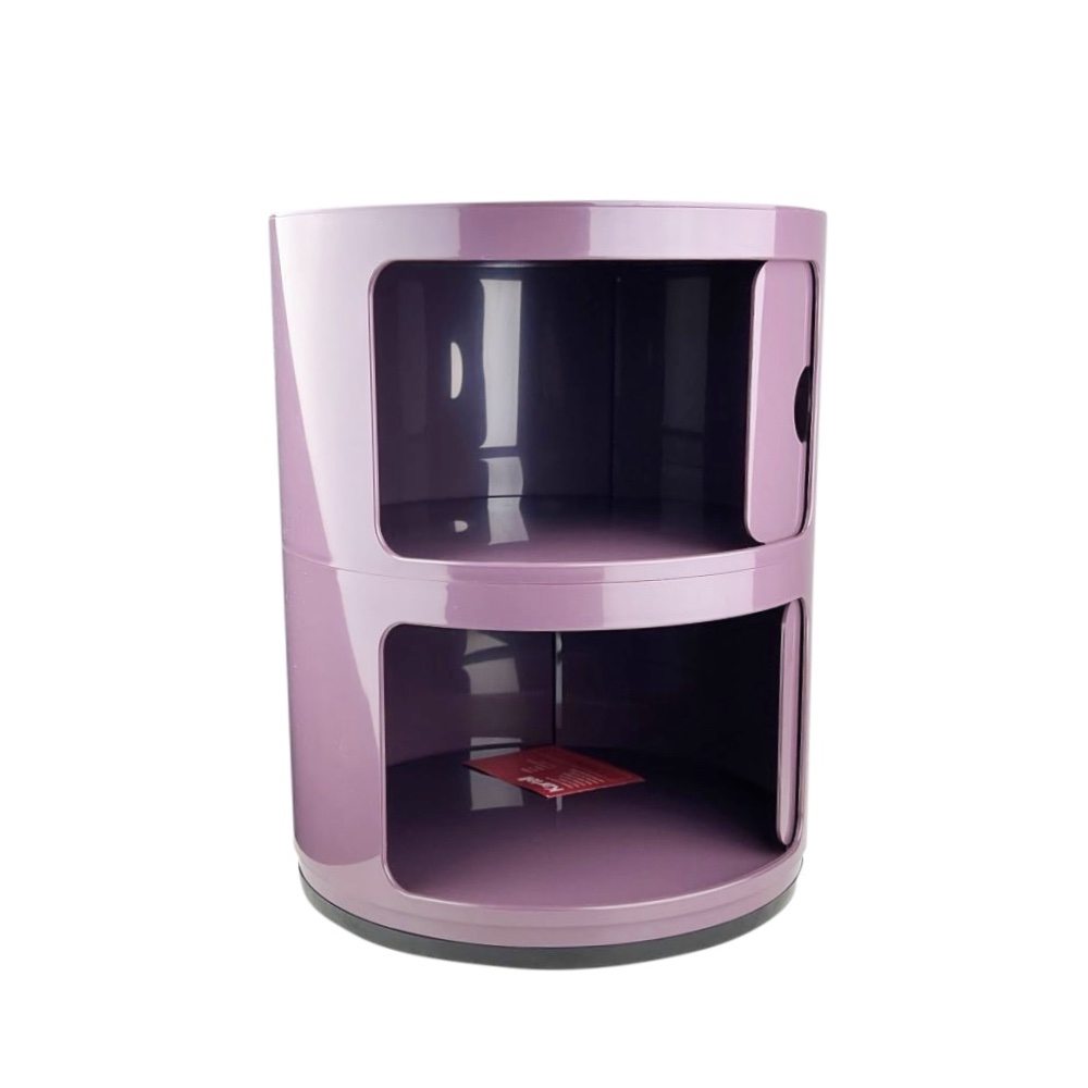 Design Container Componibili 2 Elemente lila glänzend Ø 32 x H 40 Kunststoff