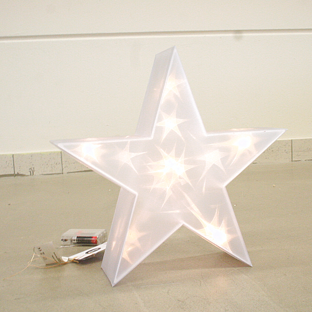 Deko-Objekt 3D-Stern beleuchtet groß ø36cm