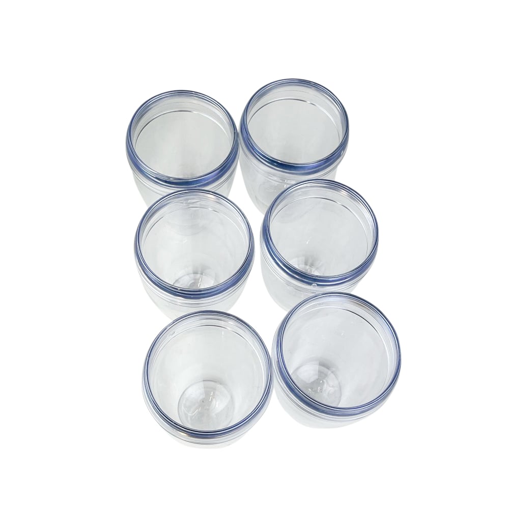 6x Doppelwandige Kaffeebecher Pavina je ca. 350 ml transparent