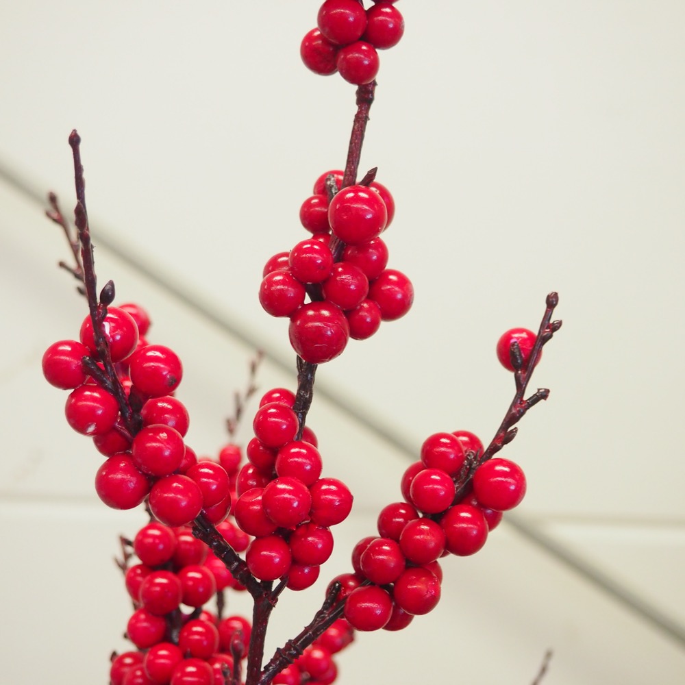 Kunstpflanze Berry Gingar ca. H170 cm Ø86 cm rot Deko