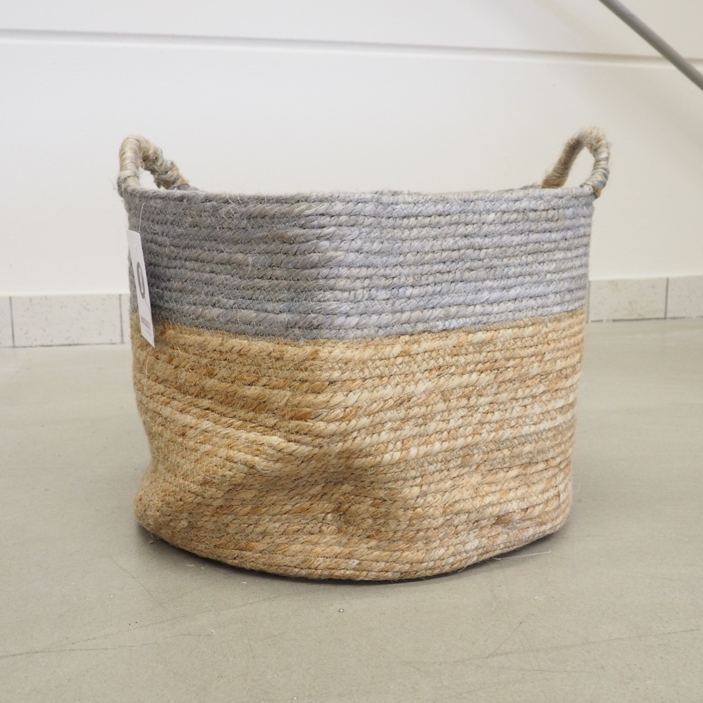 Handgefertigter Aufbewahrungskorb Nele Ø 30 x H 30 cm