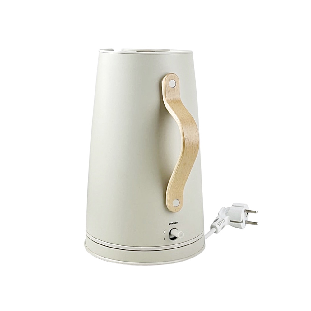 Wasserkocher Emma  1.2 L soft Sand  Edelstahl Buche
