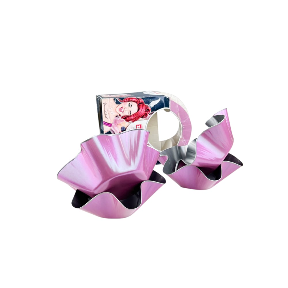 Backförmchen Creative Studio 4 Stück Rosa Küche Grau