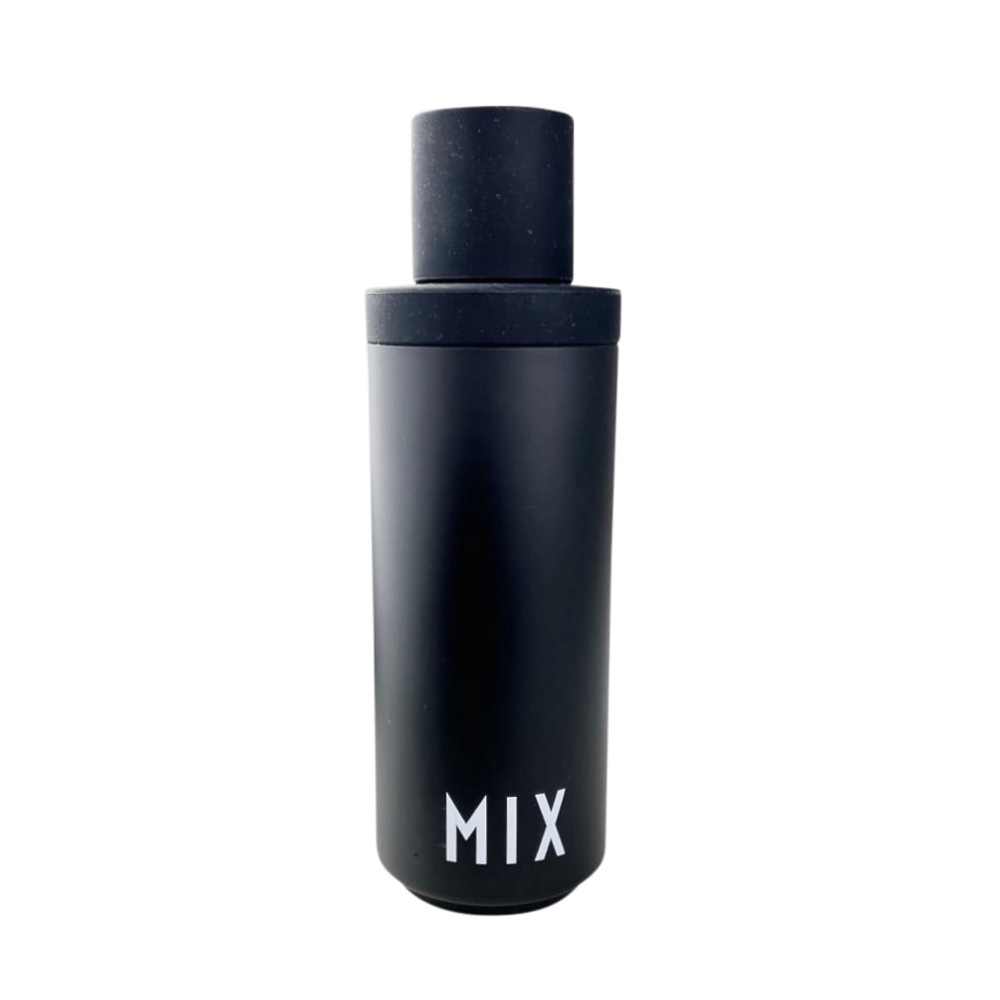 Design Cocktail-Shaker Mix Schwarz Schriftzug