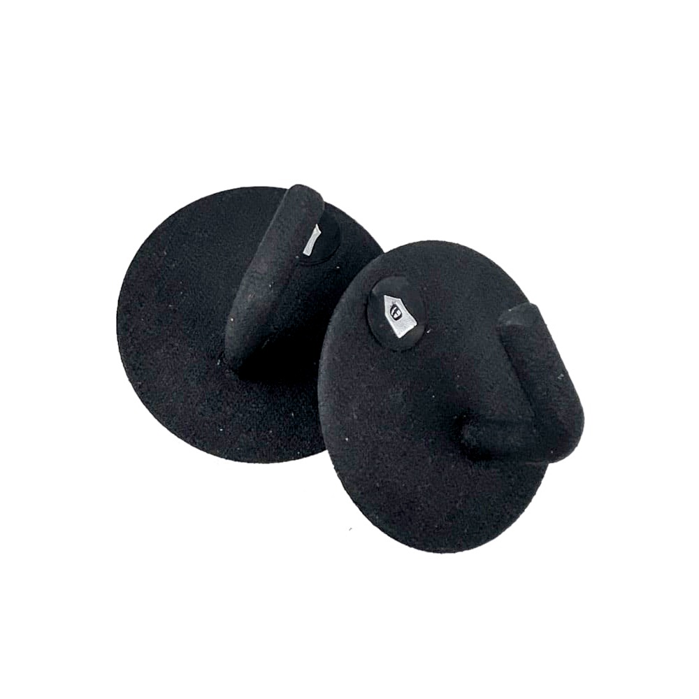 Metall-Wandhaken Lema 2 Stück Aluminium Schwarz Ø 6 x T 5 cm