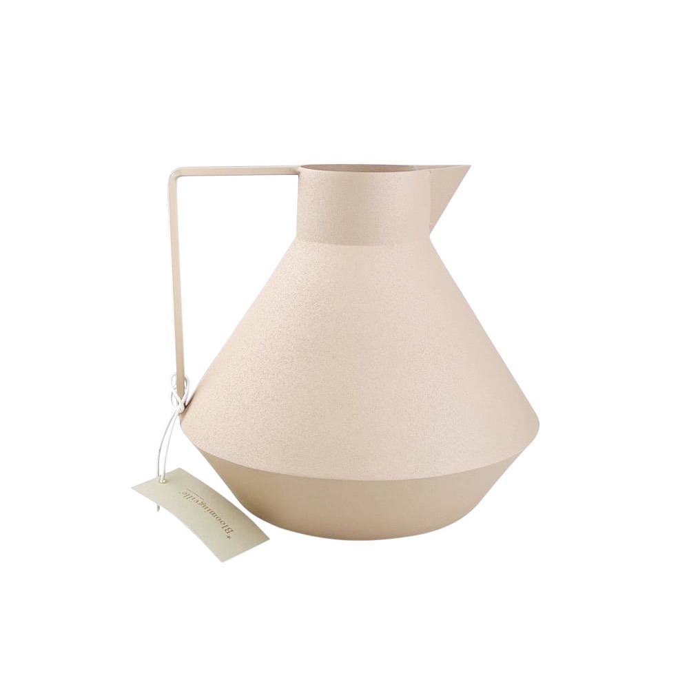 Gießkanne Venny Aluminium beschichtet Ø 23 x H 22 cm naturfarben