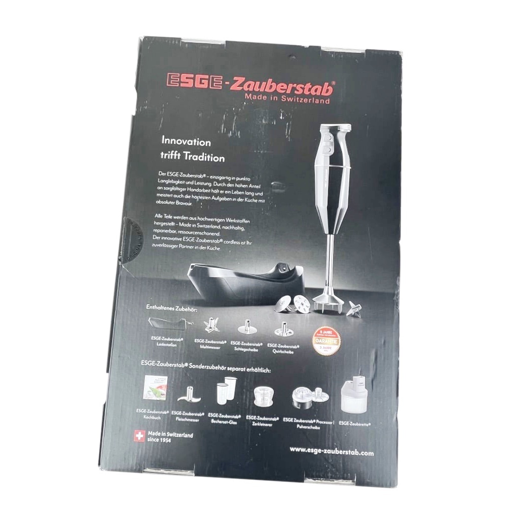 Stabmixer Zauberstab Cordless Schwarz kabellos Küche kochen