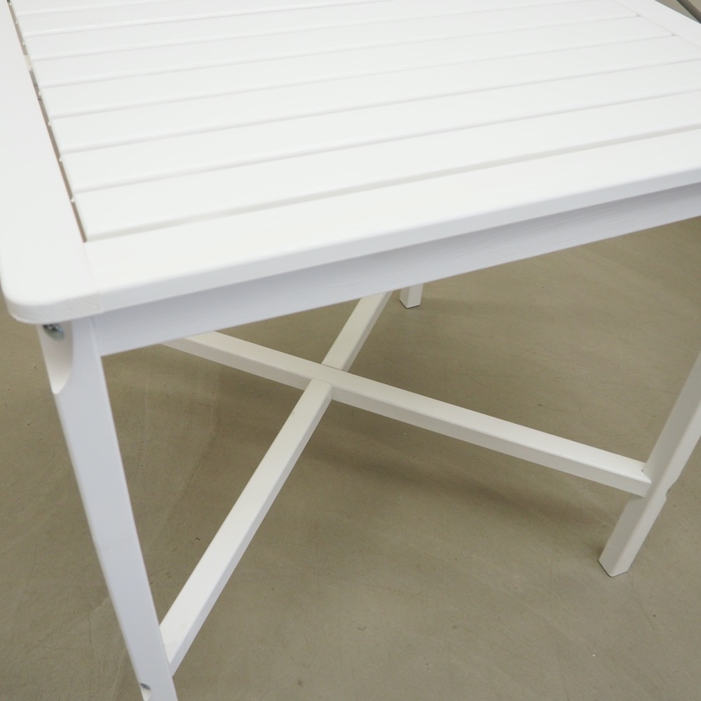 Outdoor Bartisch Landhaus lasiertes Kiefernholz H ca.100cm weiß
