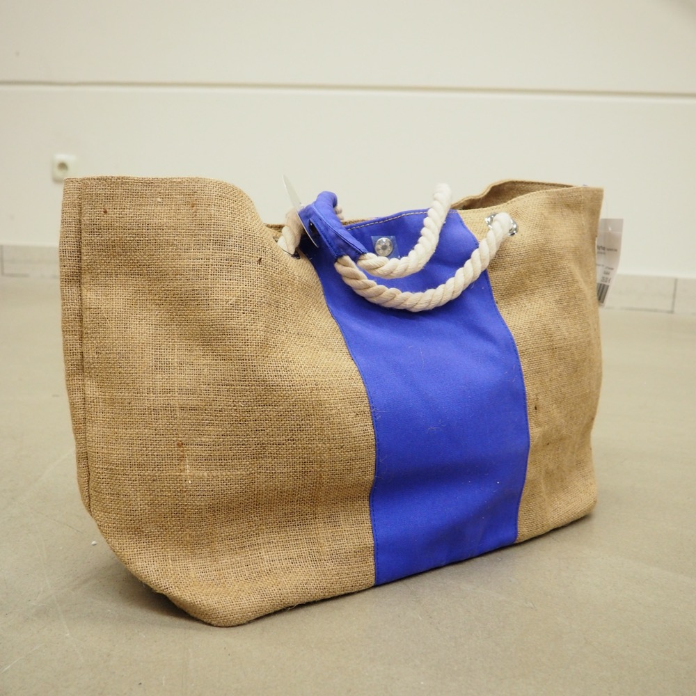 Tragetasche Deck Jute Natur/lila B 54,5cm H 31cm