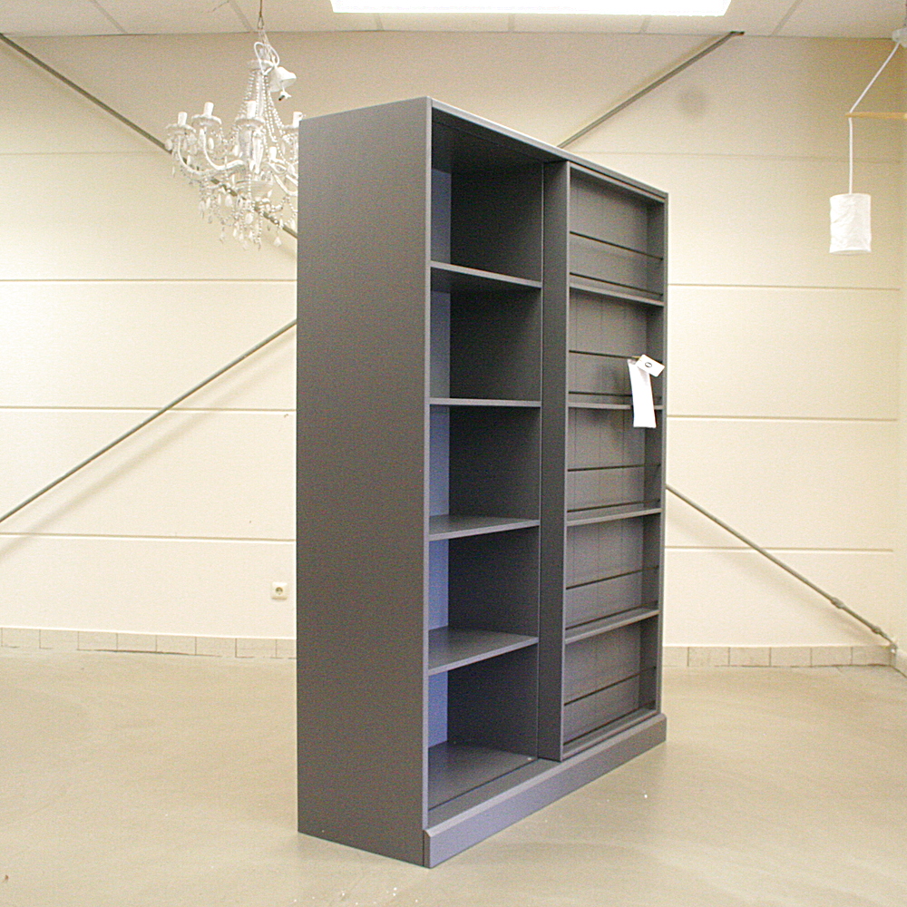 Schiebetürenschrank grau ca. H200 x B159 x T46,5 cm