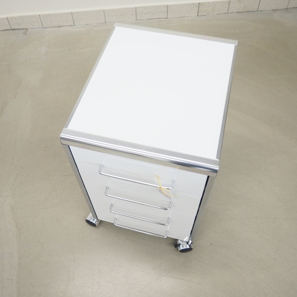 Rollcontainer Sydney 4 Rollen mit 2 Bremsen weiß B40xT51xH65 cm