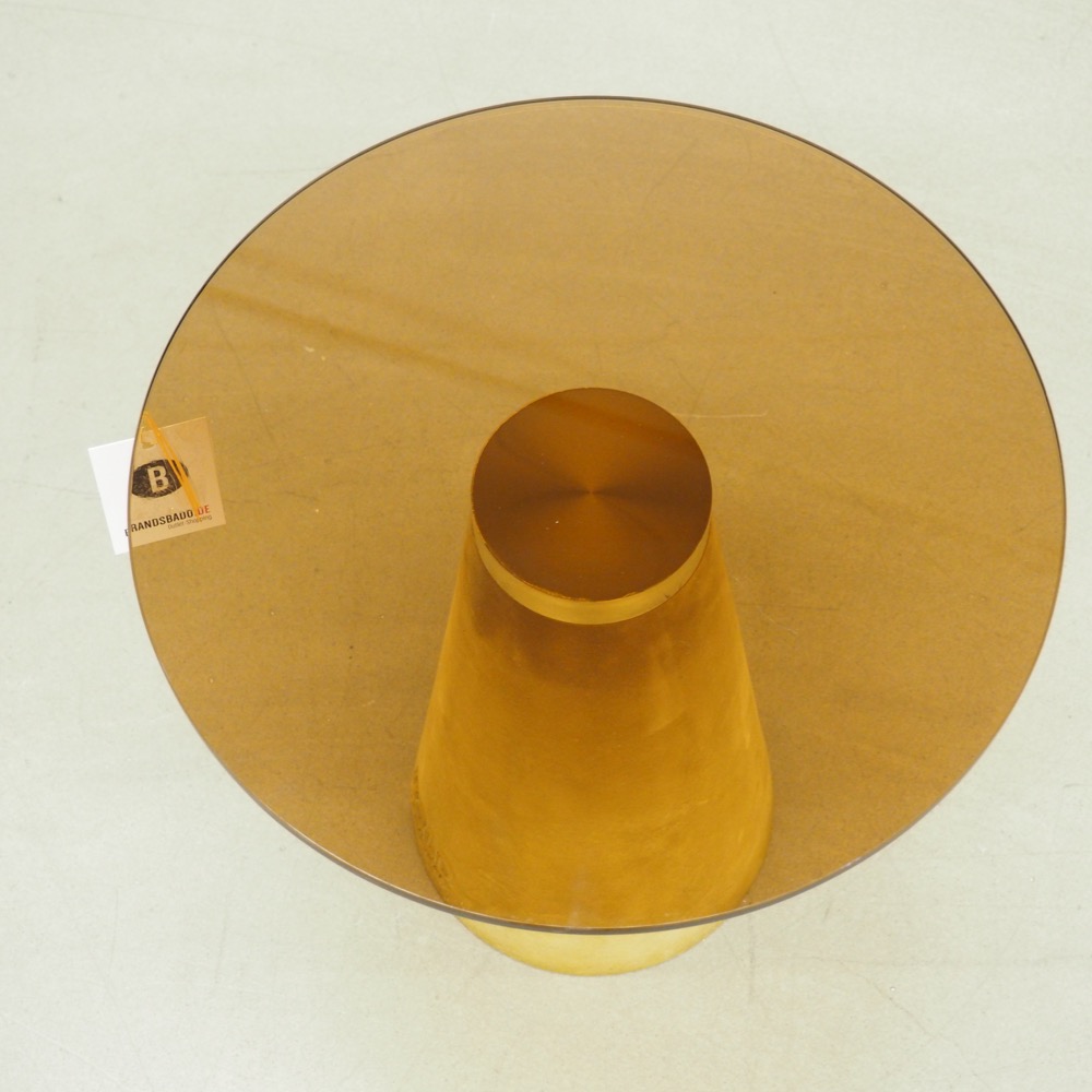 Beistelltisch Leader Of The Fanclub Glasplatte Ø 40 x 39 cm
