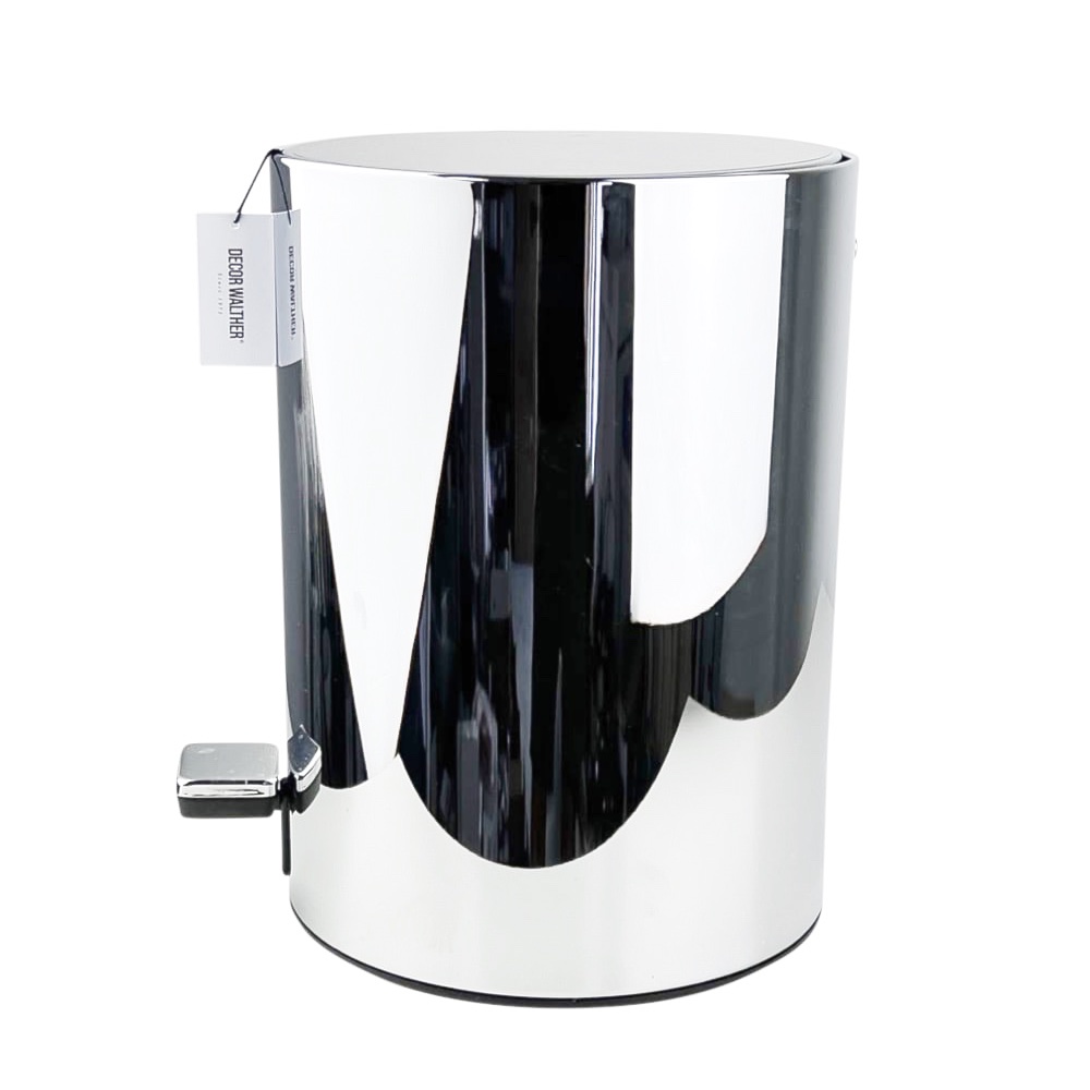 Treteimer Leslie Kunststoff Edelstahl Chrome