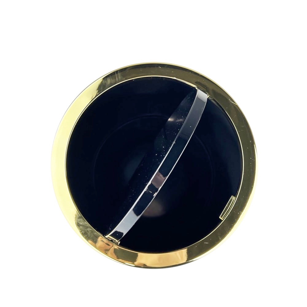 Abfalleimer Trace Schwingdeckel schwarz goldfarben