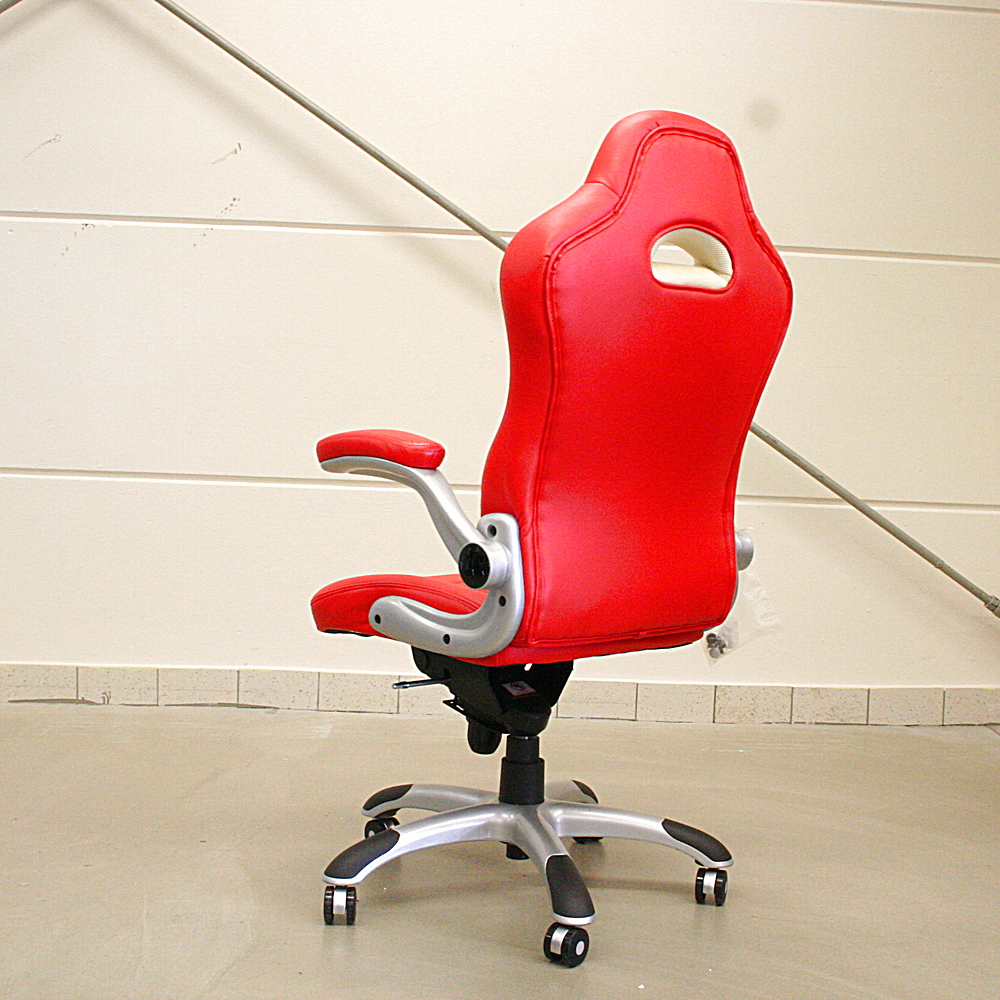 Bürostuhl Racing höhenverstellbar rot
