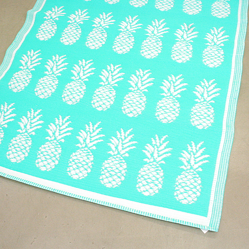Outdoorteppich Sicily Maße ca. 120 x 180 cm Ananas Motiv