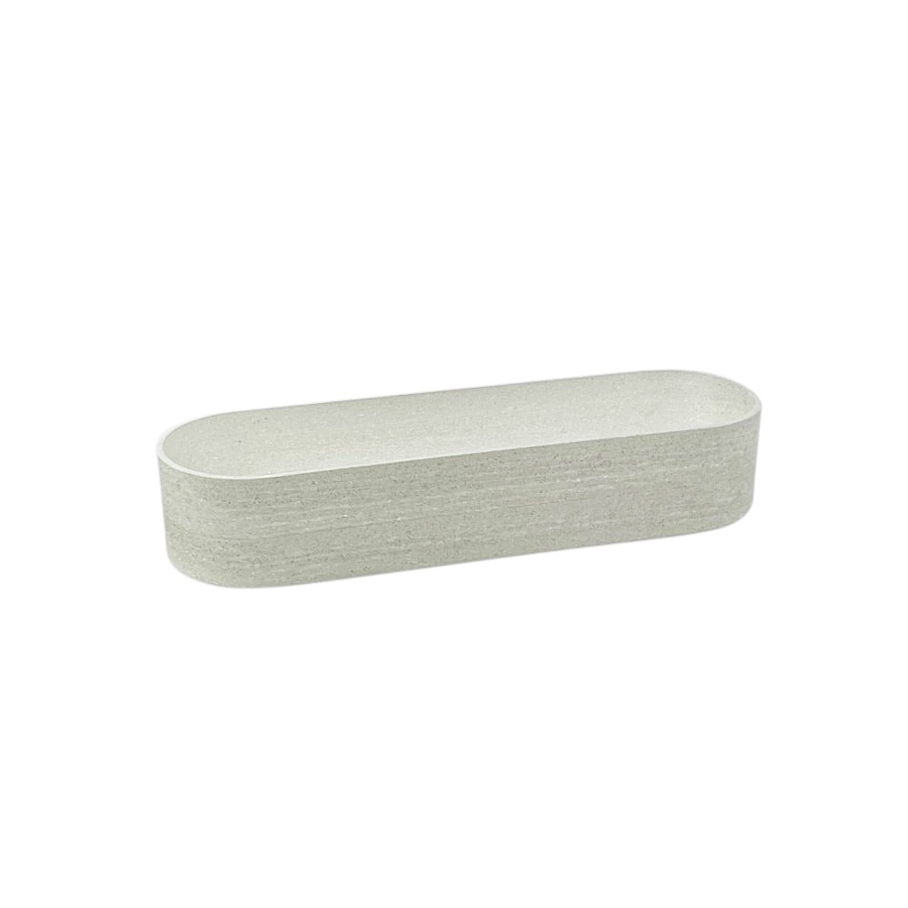 Ablageschale Pool B 20 cm H 4 cm T 6 cm Seidengrau Holzwerkstoff