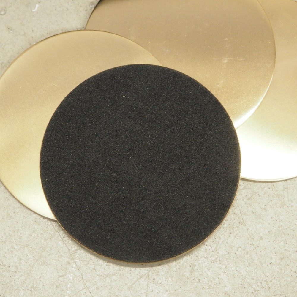 Untersetzer-Set Cheers 4 Stück Ø 10 cm Metall beschichtet gold