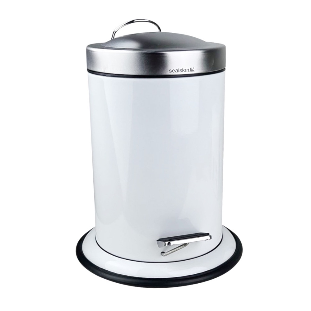Treteimer weiss Acero 3l Weiß H29 cm Edelstahl
