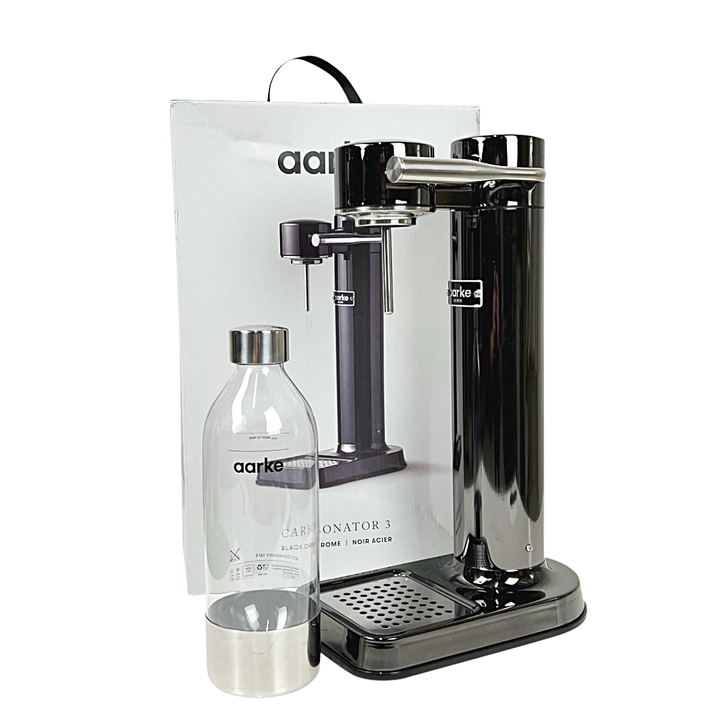 Wassersprudler Carbonator 3 Schwarz glänzend Wasserflasche Mia