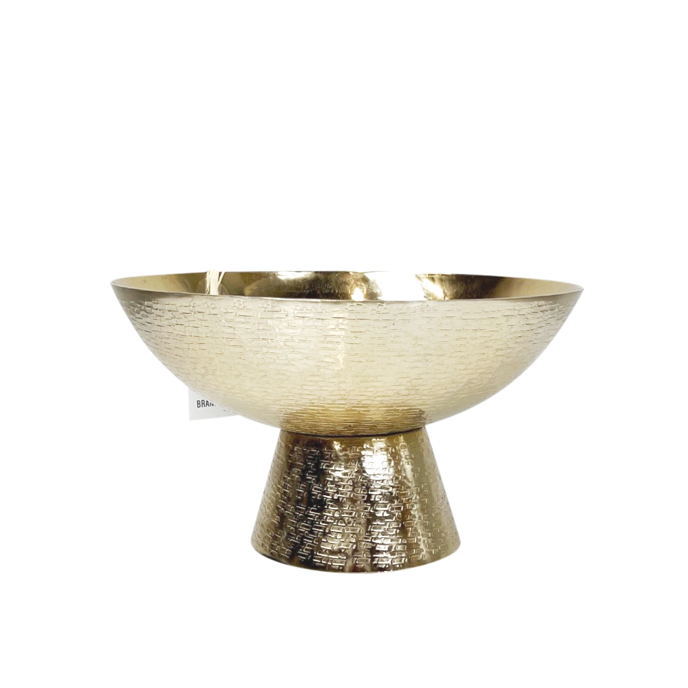 Große Deko-Schale Iwaki Ø 30 cm Aluminium beschichtet