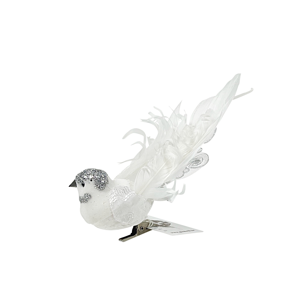 Goodwill M&G Baum-Clip Bird Baumschmuck Weiß Vogel