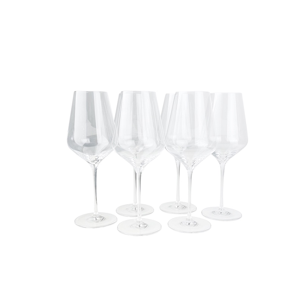 6 x Kristall-Rotweingläser Quatrophil Ø 10 x H 25 cm 570 ml
