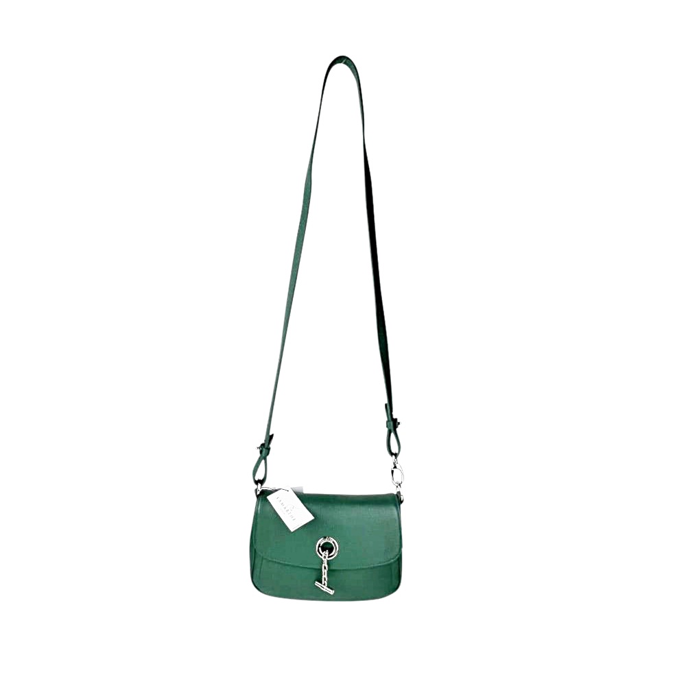 Leder-Umhängetasche Sac À Bandoulière Paris grün