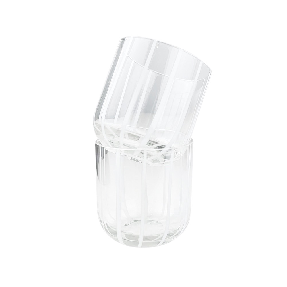 2x Mundgeblasene Wassergläser Mizu Glas 320ml