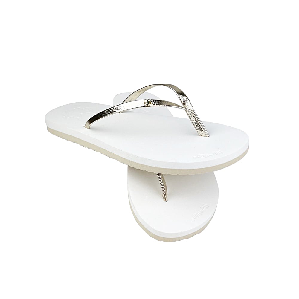 Flip-Flops Chick 38 Beige Weiß