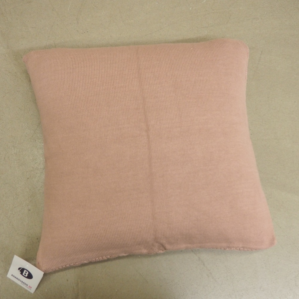 Deko-Kissenhülle Ella rosa ca 40 x 40 cm Strickkissen-Hülle Baumwolle