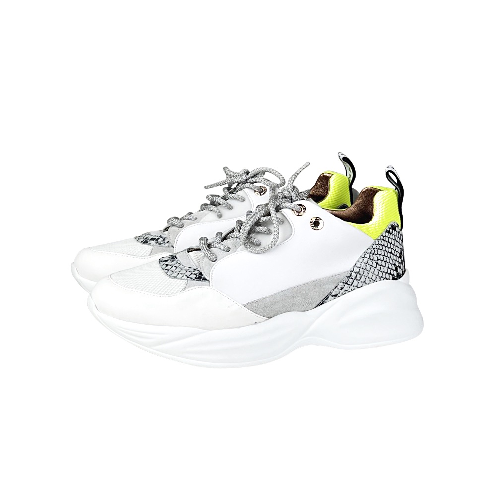Sneaker Gr. 40 Animal Print Weiß