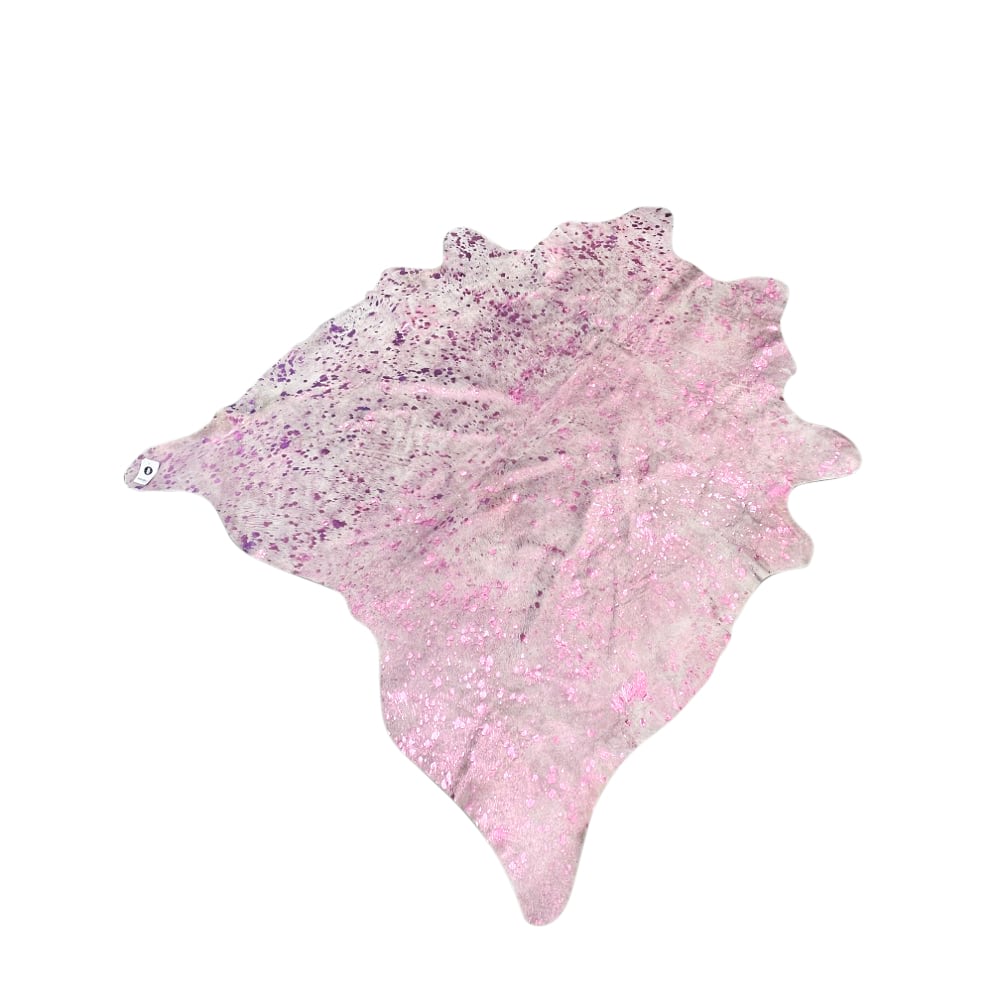 Felle Kuhfell pink metallic silberfarben ca. 2-3 m² groß