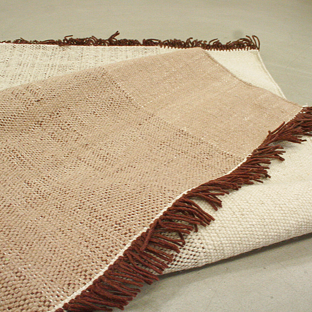 Handgewebter Wollteppich Coast 120 x 180 cm braun
