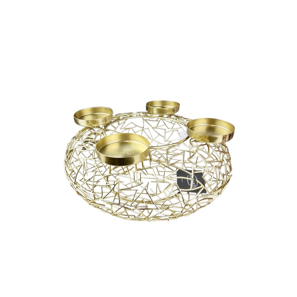 Adventskranz Milano Aluminium vernickelt