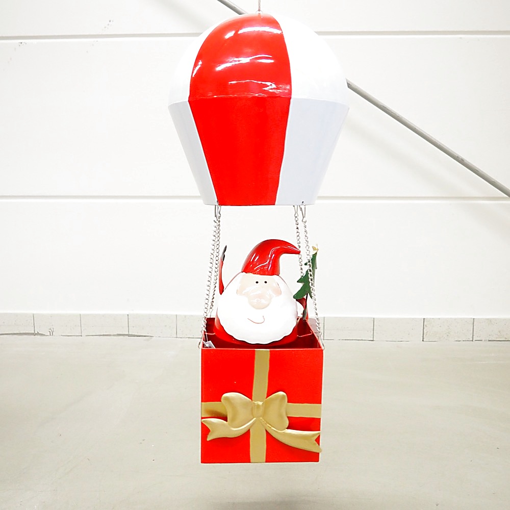 Deko-Objekt Weihnachtsmann Balloon H78cm