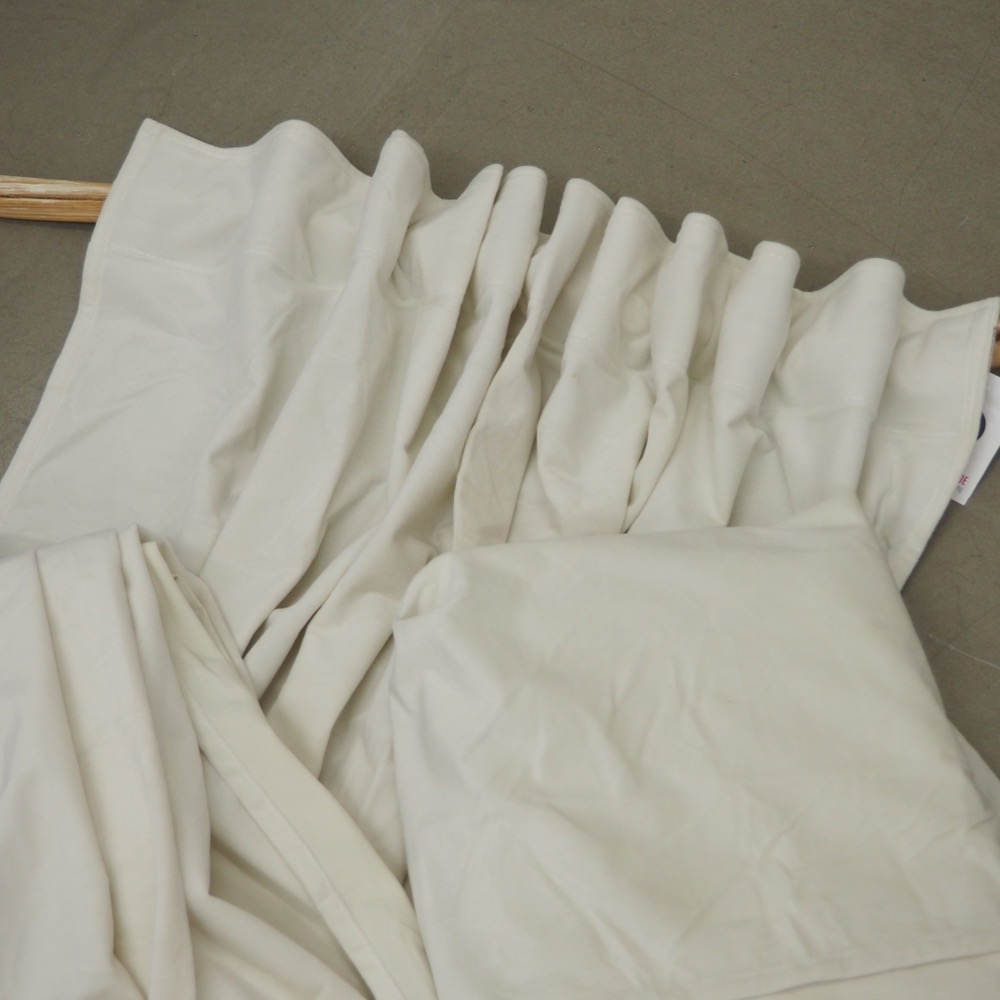Samt-Vorhänge Daisy 2 Stück 140 x 220 cm cremefarben