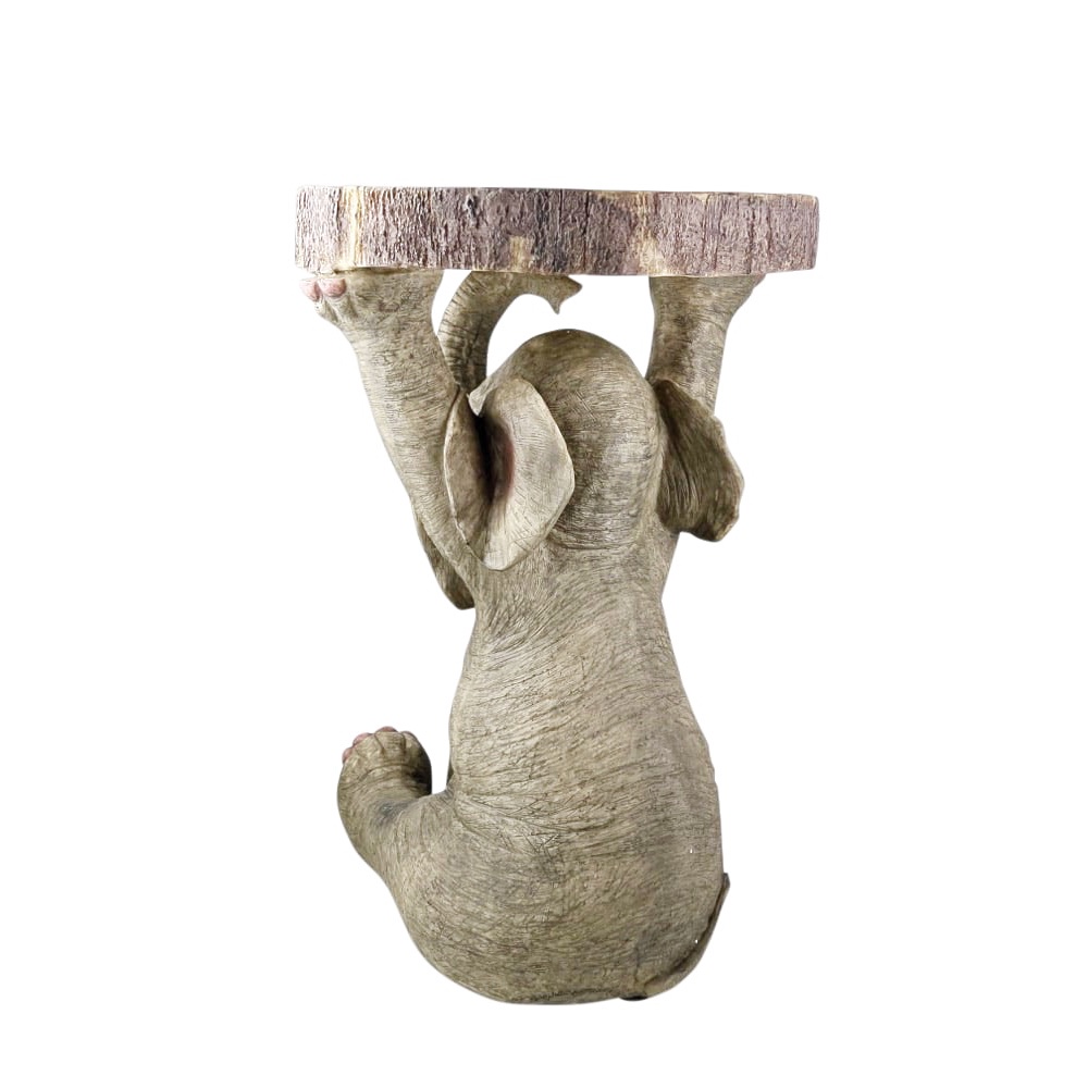 Beistelltisch Elefant Kunstharz 36x54x Ø 33 cm