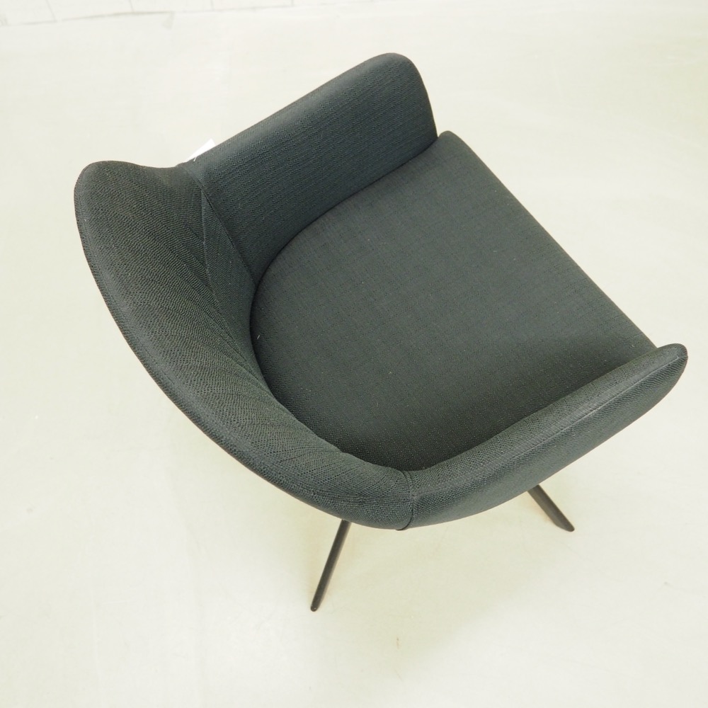 Polster-Drehstuhl Lola ca.B 52cm H 79cm T 57cm schwarz Stuhl